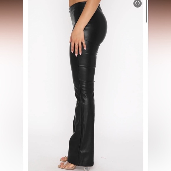 Rare Moment PU pants Black White Fox - Picture 3 of 5